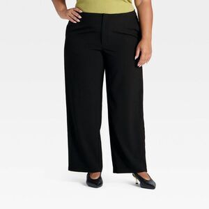 Classic Black Women's Wide-Leg Pants